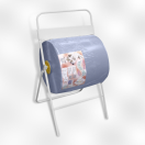 099521 Industriële Poetsroldispenser Vloermodel Wit  099521
