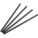 HER2348 Rietjes zwart Herbruikbaar  24cm  250st  her2348